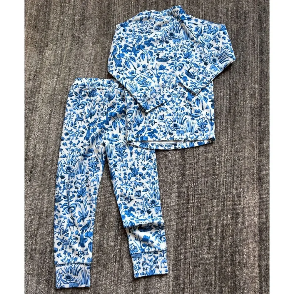 Hill House Home The Tiny PJ Pajama set Sherwood Forest sz 3/4 NWT